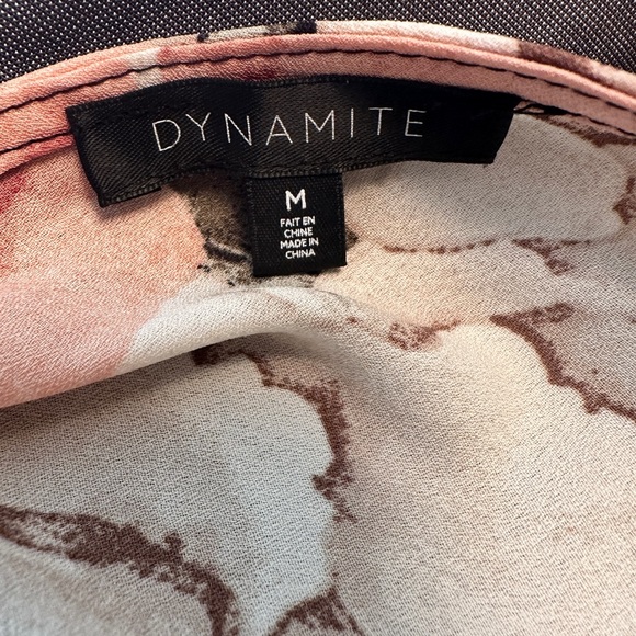 Medium sized floral top from Dynamite with lace up back. - Picture 5 of 5